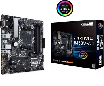 Материнская плата ASUS PRIME B450M-A II 4x DDR4 Socet AM4 Micro ATX