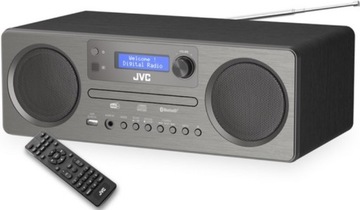 Проигрыватель JVC DAB + / FM BT 5.0 USB AUX CD RD-E861B-DAB серебристый