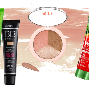 6 multifunctional cosmetics for care and makeup.  A must have for every trip!