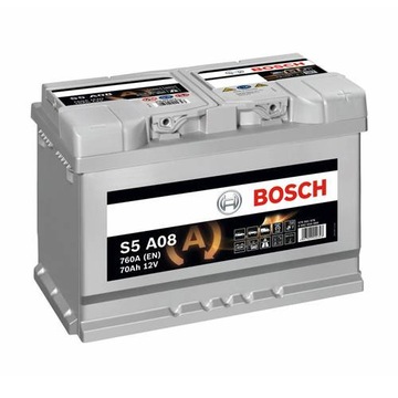 АККУМУЛЯТОР BOSCH S5 AGM 70AH 760A S5A08 СТАРТ СТОП * OUTLET *