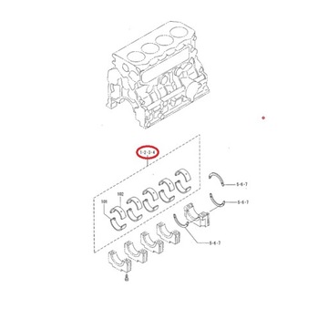 ВКЛАДЫШИ КОРЕННЫЕ 0.25 ОРИГИНАЛ MITSUBISHI ДВИГАТЕЛЬ S4S