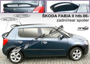 СПОЙЛЕР АНТИКРЫЛО DO SKODA FABIA HB MK2 2006- 2 TYPY