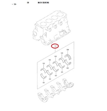 ВКЛАДЫШИ КОРЕННЫЕ STD MITSUBISHI ДВИГАТЕЛЬ S4Q2