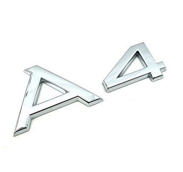 EMBLEM ABZEICHEN INSCHRIFT AUDI A4 B7 ABDECKUNG ZURÜCK ORIGINAL.