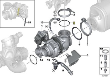 BMW OE 11657808159 УПЛОТНИТЕЛЬ ТУРБИНЫ КАТАЛИЗАТОРА