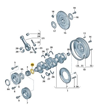 НОВЫЕ ОРИГИНАЛЬНЫЕ AUDI OE ШАЙБА 06C105193B