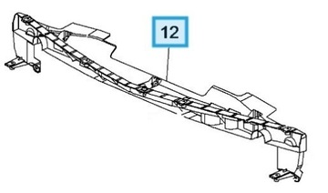 13284328 КРОНШТЕЙН БАМПЕРА ПЕРЕДНЕГО ЦЕНТРАЛЬНЫЙ ОРИГИНАЛ OE OPEL MERIVA B