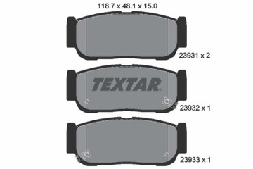 TEXTAR 2393101 КОЛОДКИ ТОРМОЗНЫЕ