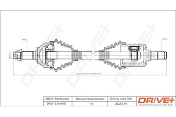 DRIVE+ ПОЛУОСЬ ПРИВОДНАЯ LANDROVER FREELANDER 00-0 6 P