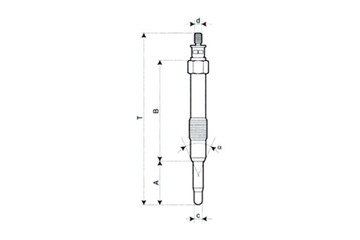 MAGNETI MARELLI СВЕЧА НАКАЛА GN017 1.9JTD 2.4JTD BRAVO MAREA