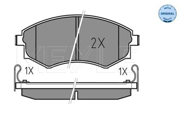 КОЛОДКИ ТОРМОЗНЫЕ HYUNDAI ПЕРЕД ELANTRA/LANTRA/MATRIX/SONATA 1,5-2,0 16V 93-