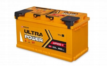 АККУМУЛЯТОР ULTRA POWER 105AH 950A UKRAIŃSKI СИЛЬНЫЙ PIOTRKÓW РЕЖИМ. TOMASZÓW M