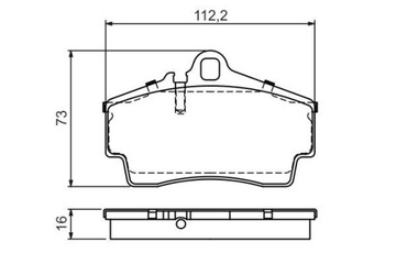 BOSCH 0 986 494 265 КОЛОДКИ ТОРМОЗНЫЕ