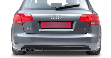 ДИФФУЗОР AUDI A4 B7 СЕДАН AVANT ДВОЙНАЯ НАКОНЕЧНИК RS LOOK!!!