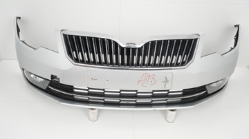 БАМПЕР ПЕРЕД SKODA SUPERB II РЕСТАЙЛ 13-15R LA7W