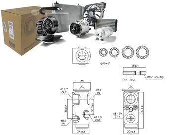 КЛАПАН РАСШИРИТЕЛЬНЫЙ КОНДИЦИОНЕРА CADILLAC BLS FIAT CROMA OPEL SIGNUM