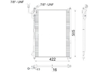 MAHLE КОНДЕНСАТОР КОНДИЦИОНЕРА 422X585X16 MERCEDES ATEGO AXOR AXOR 2 MK