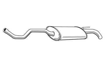 WALKER ГЛУШИТЕЛЬ СИСТЕМЫ ВЫХЛОПНОЙ ЗАД DŁ. 1380MM SEAT CORDOBA CORDOBA