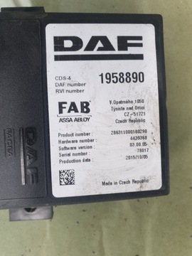 КОМПЬЮТЕР БЛОК УПРАВЛЕНИЯ FAB 1958890 DAF XF 106 EURO6