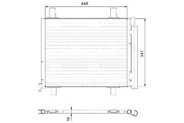 VALEO КОНДЕНСАТОР КОНДЕНСАТОР КОНДИЦИОНЕРА VALEO 814168 SKODA CITIGO