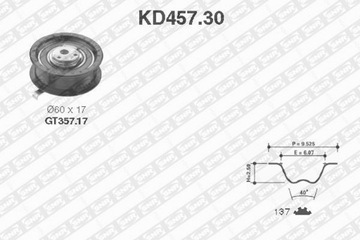 SNR KD457.30 SNR ГРМ КОМПЛЕКТ. Z РЕМНЕМ