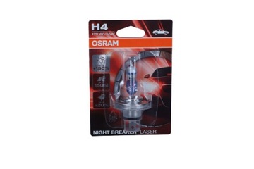 ЛАМПОЧКА H4 12V/60/55W P43T +150% NIGHT BREAKER LASER BLISTER 1 ШТУКА