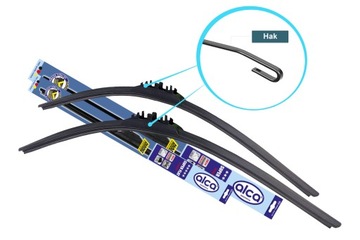 ДВОРНИКИ ПЛОСКИЕ ALCA СУПЕР FLAT КОМПЛЕКТ 650MM/400MM