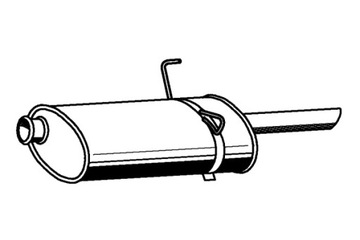 STARLINE ГЛУШНИК TL КІНЦЕВИЙ PEUGEOT 406 1.6I 1.8I УНІВЕРСАЛ KAT 96-