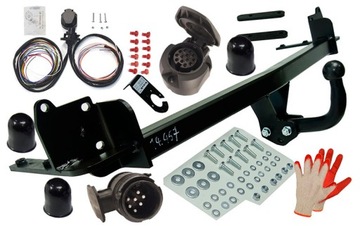 MAZDA PREMACY 1998-2006 КРЮК HOLOWNICZY+WIĄZKA13PIN/7P +STAŁE PLUSY+ADAPTER