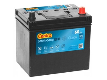 АККУМУЛЯТОР CENTRA EFB CL604 60AH 520A START-STOP