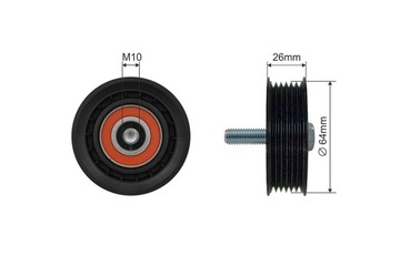 RRK-KA-300 NTY РОЛИК НАПРАВЛЯЮЩАЯ РЕМНЯ WIELOROW. NTY