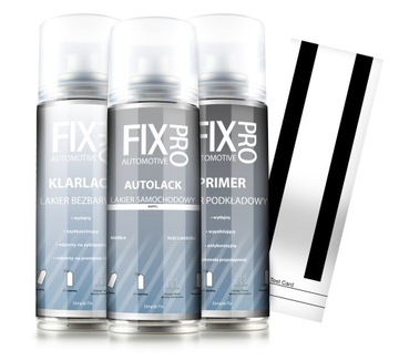 FIXPRO LAKIER АВТОМОБИЛЬНЫЙ ПРОЗРАЧНЫЙ PODKŁAD SPRAY VW AUDI LA7W