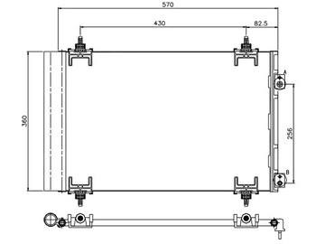 CITROEN C4 PICASSO 2006- РАДІАТОР КОНДИЦІОНЕРА