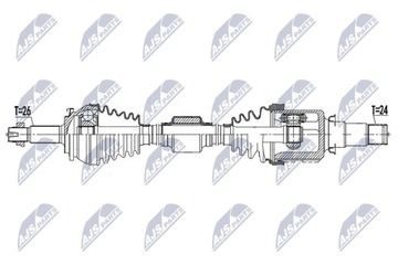 ПОЛУОСЬ ПРИВОДНАЯ TOYOTA AURIS 1.8HYBRID 11-18, PRIUS