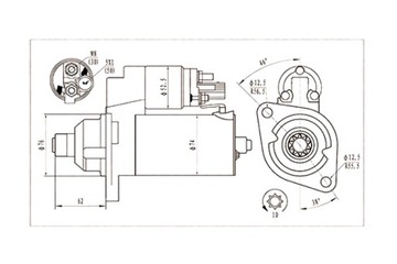 MAGNETI MARELLI СТАРТЕР 12V AUDI A3 TT SEAT ALTEA IBIZA SKODA