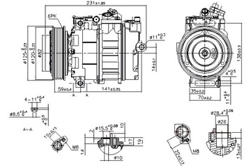 NISSENS КОМПРЕССОР КОНДИЦИОНЕРА LAND ROVER FREELANDER I MG MG ZS MG ZT