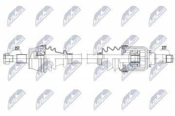 ПОЛУОСЬ ПРИВОДНАЯ MERCEDES A W169 A150,A160CDI,A170,A