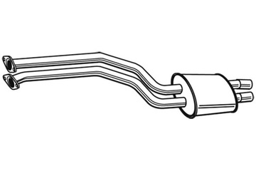 WALKER ГЛУШИТЕЛЬ СИСТЕМЫ ВЫХЛОПНОЙ ПЕРЕД BMW 5 E39 2.2 2.5 3.0