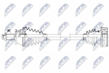 ПОЛУОСЬ ПРИВОДНАЯ VW POLO 1.2,1.4,1.4TDI,1.9SDI 01-09