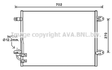 РАДИАТОРЫ КОНДИЦИОНЕРА AVA QUALITY COOLING VNA5323