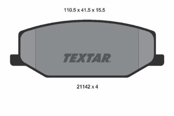 TEXTAR 2114202 КОЛОДКИ ТОРМОЗНЫЕ