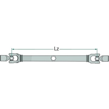 BLUELINE ВАЛ PRZEGUBOWY F25 560MM G7/G8 PROFIL GWIAZDY