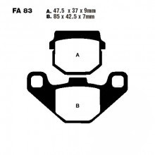 КОЛОДКИ ТОРМОЗНЫЕ EBC FA083TT