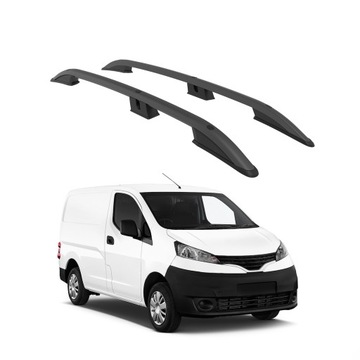 TURTLE РЕЙЛИНГИ НА КРЫШУ CROWN DO NISSAN NV200 2009 - 2024 ЧЕРНЫЙ