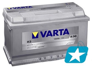 VARTA SILVER DYNAMIC H3 100AH 830A