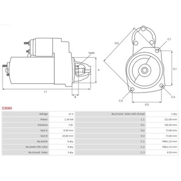 СТАРТЕР AS-PL S3060