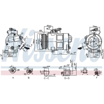 КОМПРЕССОР, КОНДИЦИОНЕР NISSENS 890249