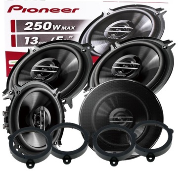 PIONEER ДВУХКАНАЛЬНЫЕ ДИНАМИКИ DO RENAULT MEGANE 3 ПЕРЕД + ЗАД 4 ШТ