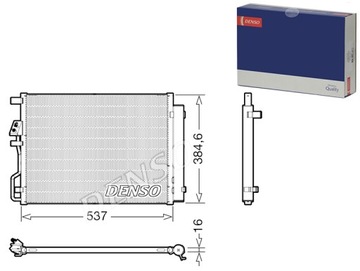 КОНДЕНСАТОР КОНДИЦИОНЕРА HYUNDAI TUCSON 2.0D 06.15-09.20 DENSO