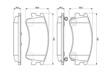 BOSCH 0 986 494 079 КОЛОДКИ ТОРМОЗНЫЕ